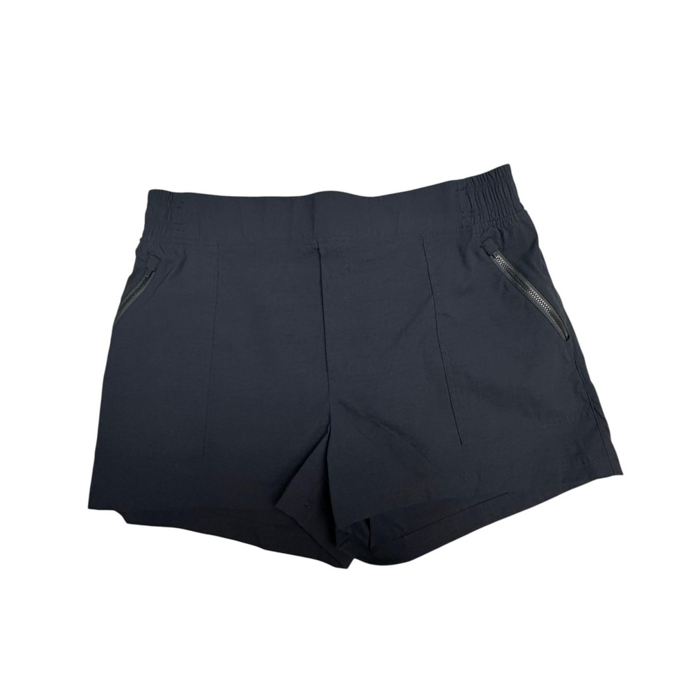 Merrell Shorts Womens Large Black 3 Inch Quick Dry Zip Pocket Hiking Running‎